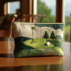 Putting Green quilted purse – golf ball on the green