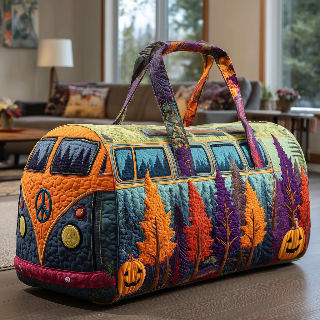 Spooky Forest Van quilted weekend bag – spooky camper van