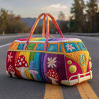 Toadstool Van quilted weekend bag – toadstool van