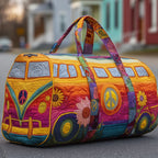 Sunset Flower Van quilted weekend bag – sunset flower van