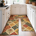 Ogee Floral kitchen mat set – floral ogee tiles