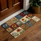 Sunflower Mosaic Garden doormat – sunflower patchwork