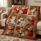 Quilted Throw - Sleeping Corgis – view 2