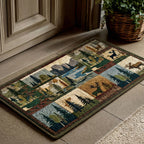 Mountain River Elk doormat – elk patchwork