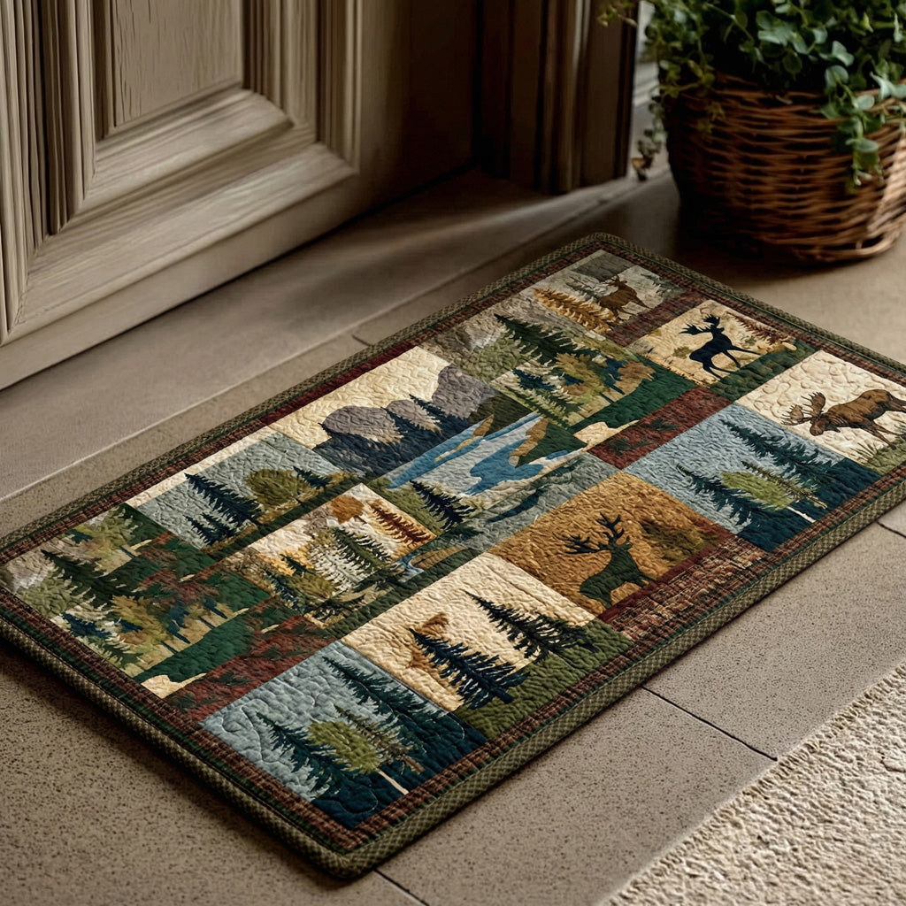 Mountain River Elk doormat – elk patchwork