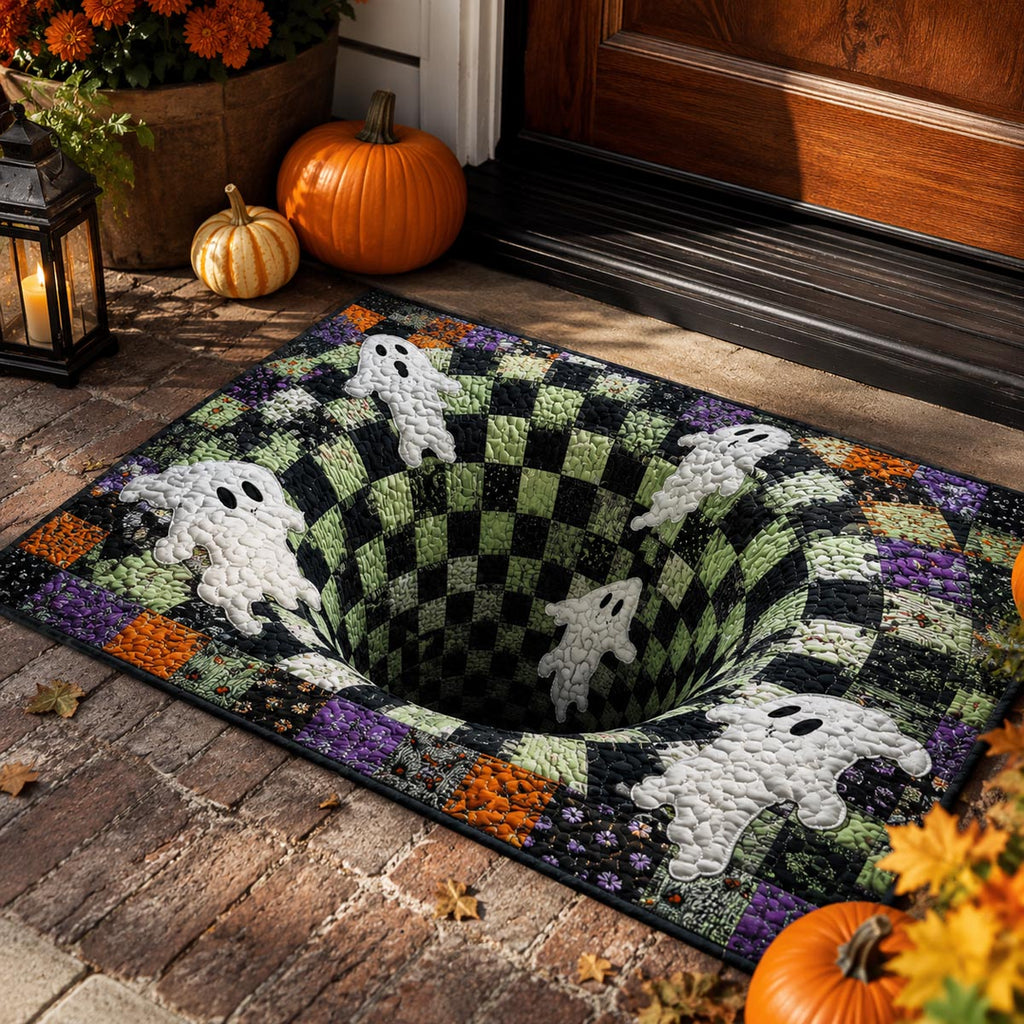 Ghost Vortex doormat – ghosts and chequered vortex