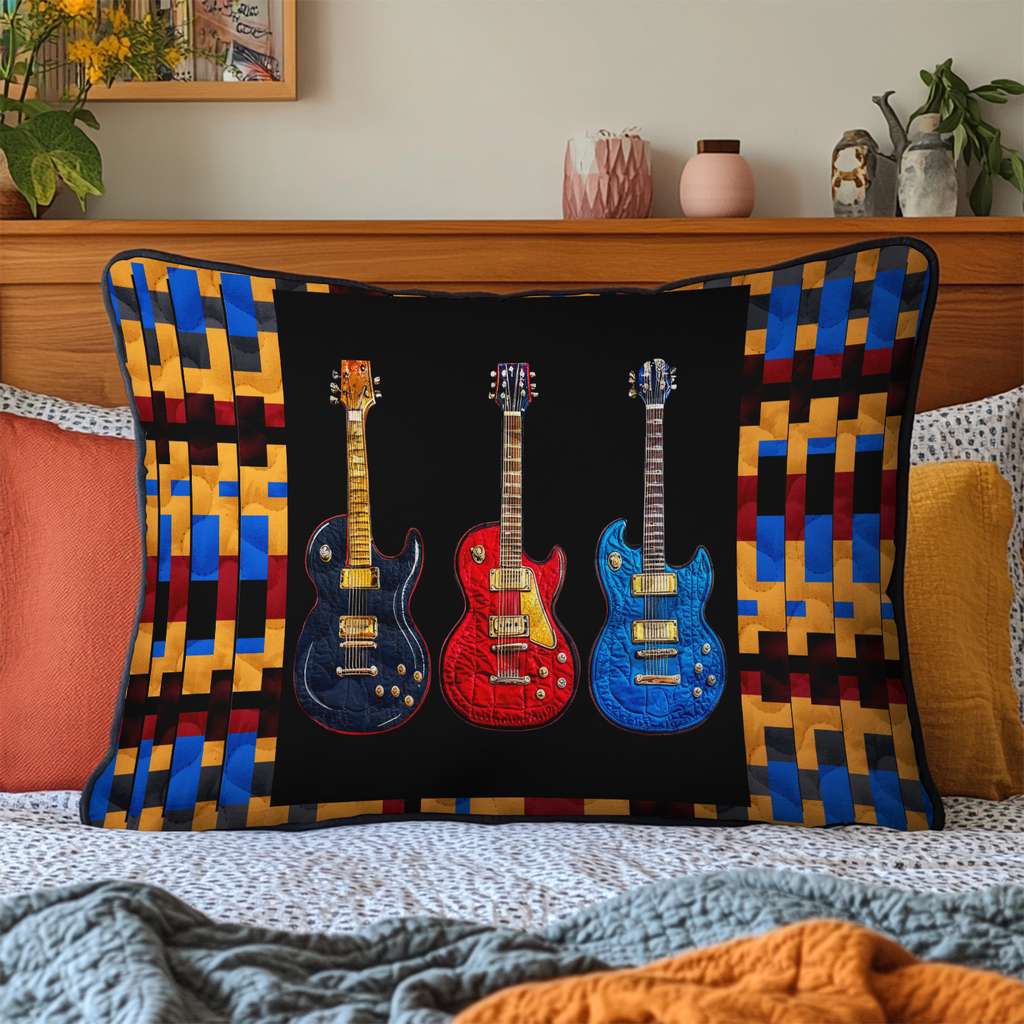 Quilted Pillowcase - Guitar Trio – view 2
