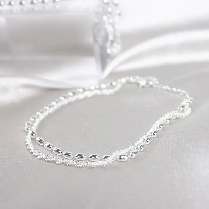 Silver-Tone Bracelet Set - Sparkle Duo