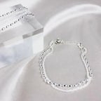 Silver-Tone Bracelet Set - Sparkle Duo