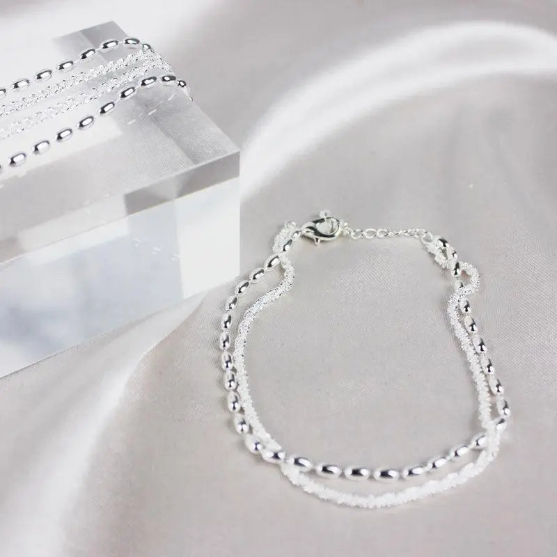 Silver-Tone Bracelet Set - Sparkle Duo