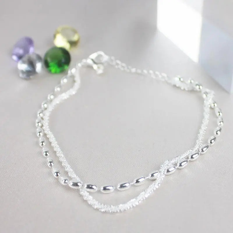 Silver-Tone Bracelet Set - Sparkle Duo