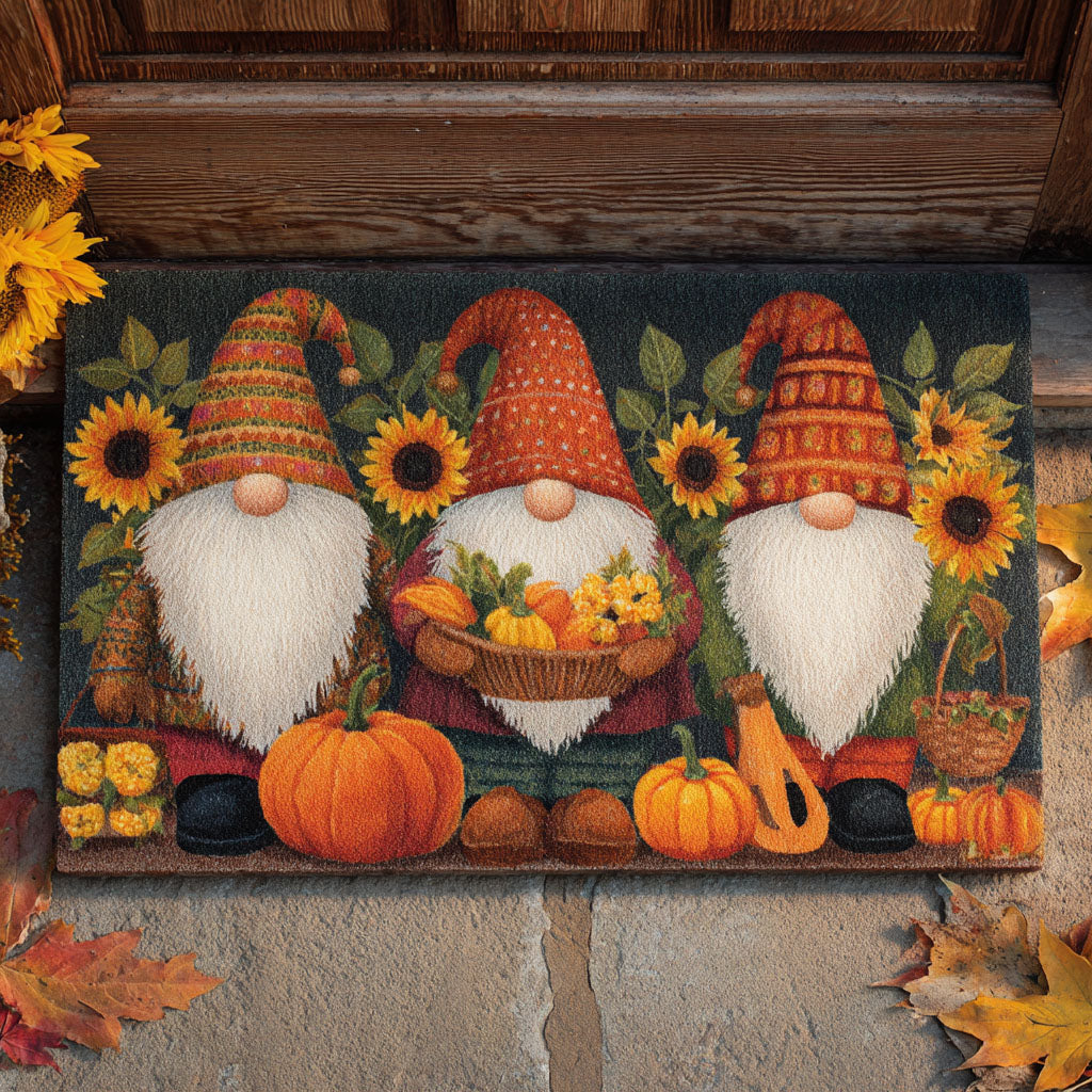 Harvest Joy Gnomes doormat – harvest gnomes