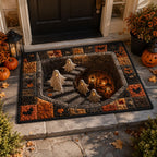 Haunted Stairway doormat – ghosts on stairway
