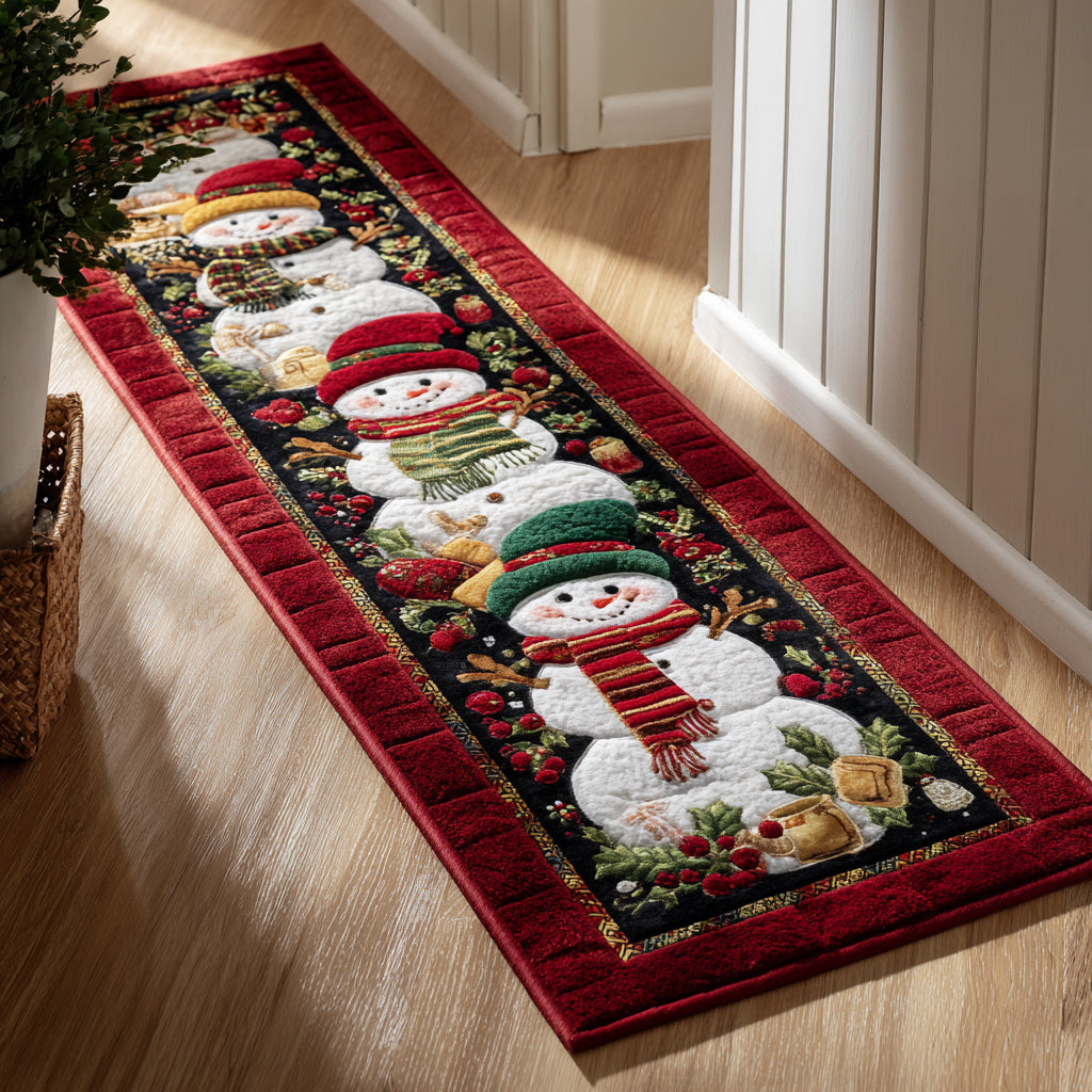 Festive Snowman hallway runner – row of snowmen