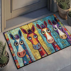 Jolly Donkeys doormat – smiling donkeys