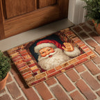 Santa Waving Hello doormat – santa waving