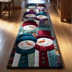 Snowman Stack hallway runner – stacked snowmen