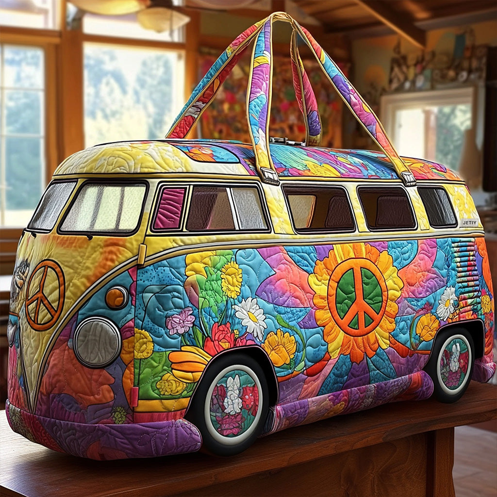 Joyful Miles Van quilted weekend bag – rainbow floral van