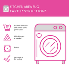 Care instructions – Kitchen Mat Set - Pine Grove