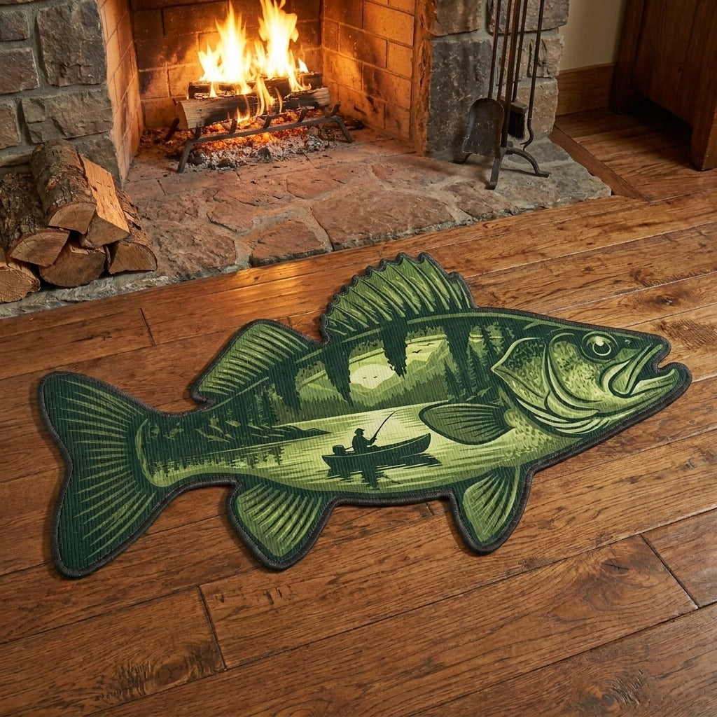 Lakeside Catch shaped doormat – fish shape