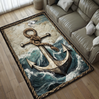 Dream Anchor rug – anchor and waves