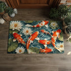 Lotus Koi doormat – koi and lotus