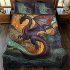 3-Piece Quilted Bedspread Set - Ocean Serpent – view 2