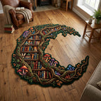 Lunar Wisdom shaped rug – crescent of books