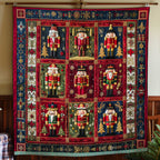 Quilted Throw - Nutcracker Squares – view 3