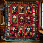 Quilted Throw - Nutcracker Squares – view 4