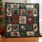 Quilted Throw - Christmas Patchwork – view 3