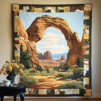 Sandstone Arch art quilt – desert arch