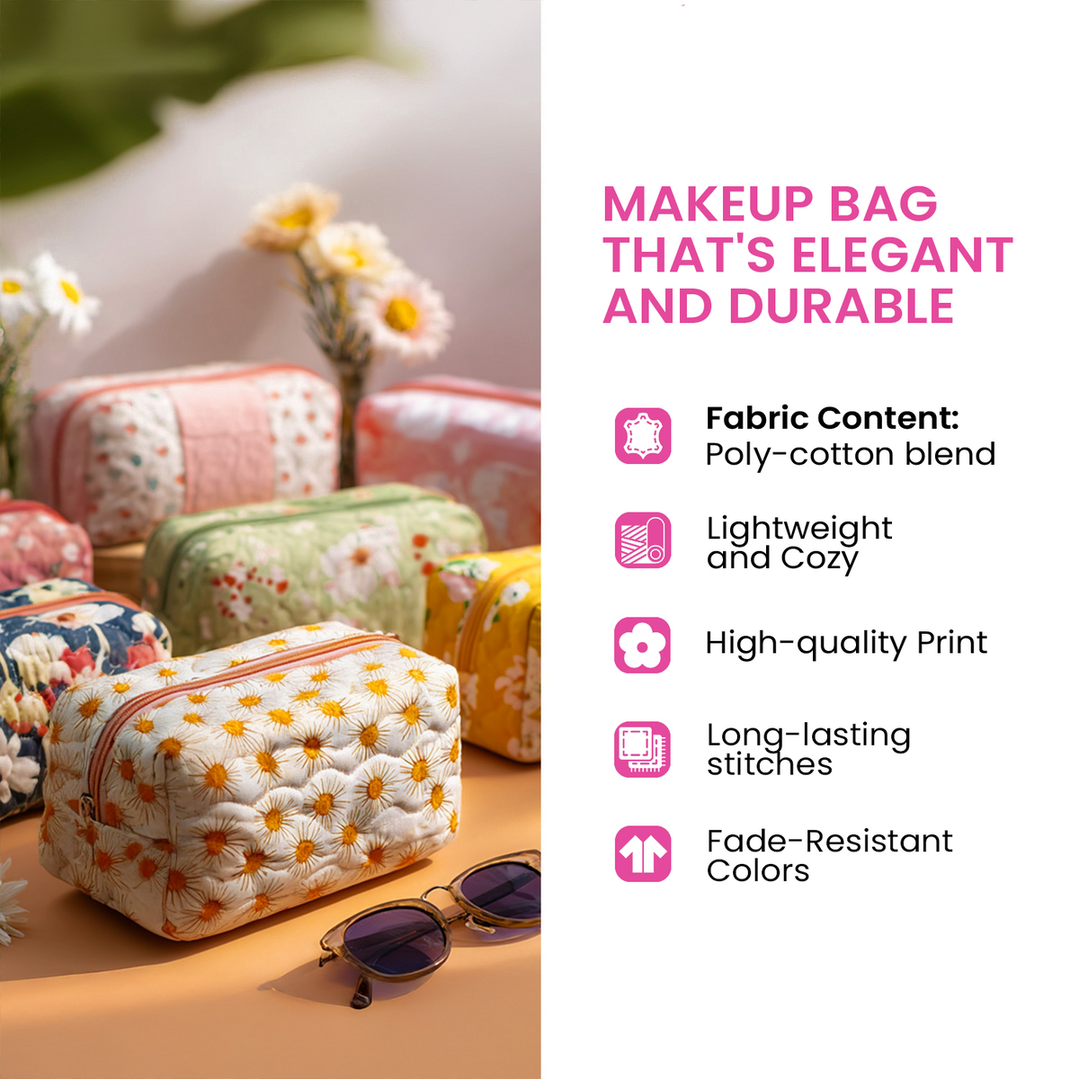 Size guide – Quilted Makeup Bag - Celtic Dragonfly