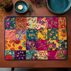 Floral Patchwork Bliss quilted placemats – floral patchwork