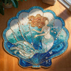 Mermaid Calm shaped rug – mermaid in a shell