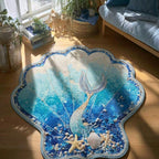 Mermaid Secret shaped rug – mermaid tail