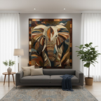 Quilted Throw - Feather Ear Elephant – view 3