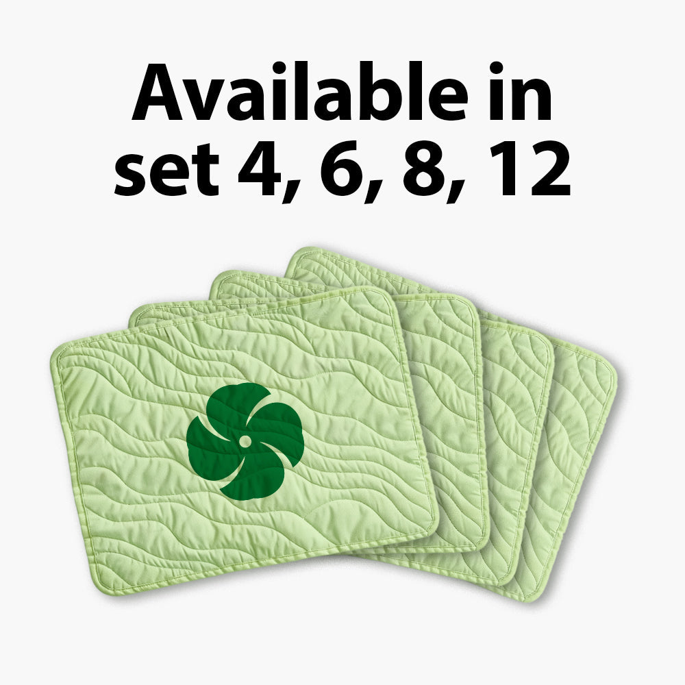 Quilted Placemats - Crimson Sunflower Spark – view 3