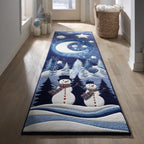 Moonlit Snowman hallway runner – snowmen under the moon