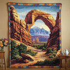 Red Rock Arch art quilt – red rock arch