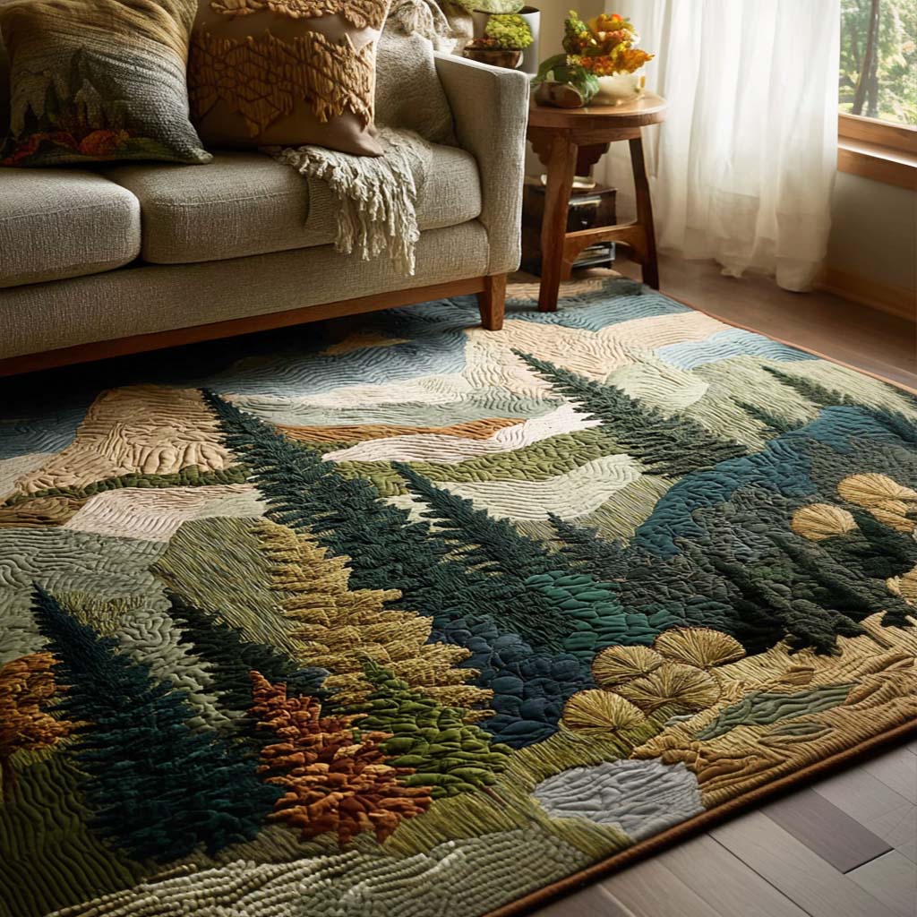 Mountain Pines rug – pine hills