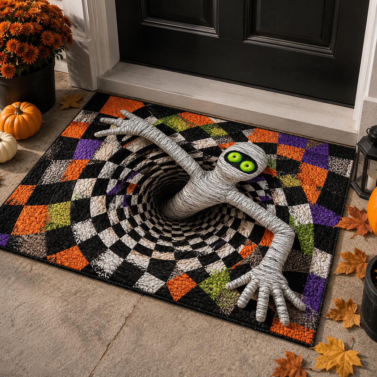 Mummy Escape doormat – mummy in vortex