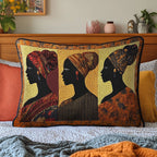 Quilted Pillowcase - Three Women in Headwraps – view 2