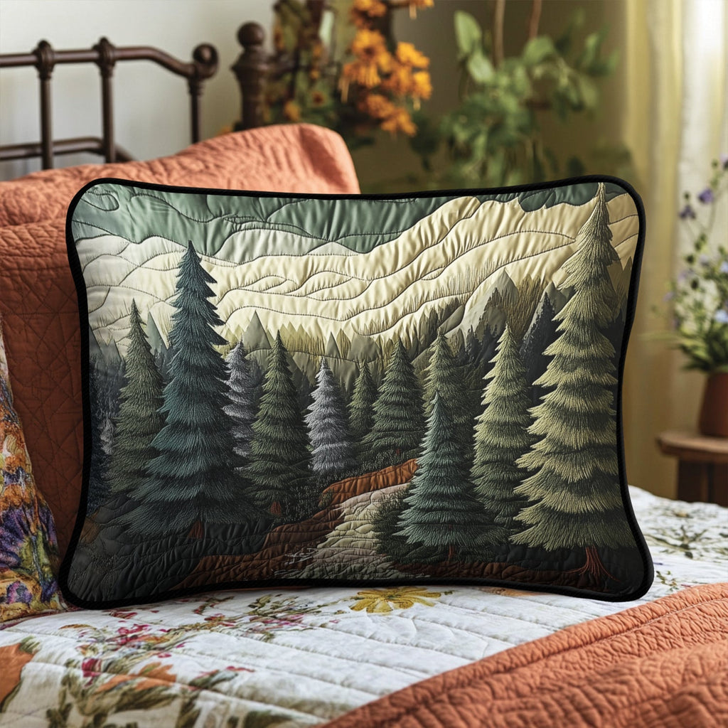Quilted Pillowcase - Misty Pine Valley – view 2