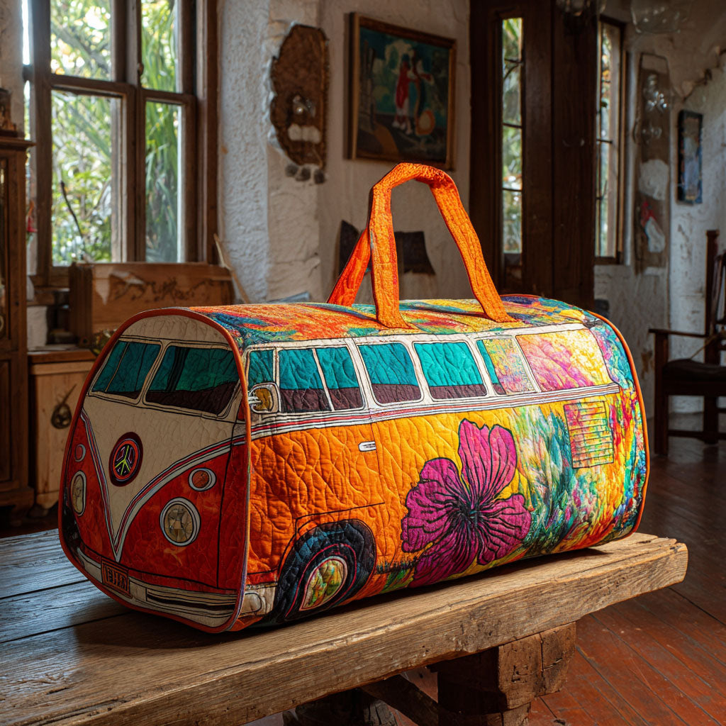 Nomad Spirit Van quilted weekend bag – flower van