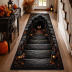Pumpkin Pathway hallway runner – lantern stairway