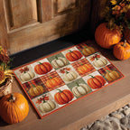 Pumpkin Patch Squares doormat – pumpkin patchwork
