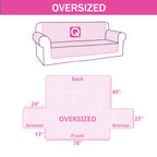 Quilted Sofa Cover - Blue Meadow