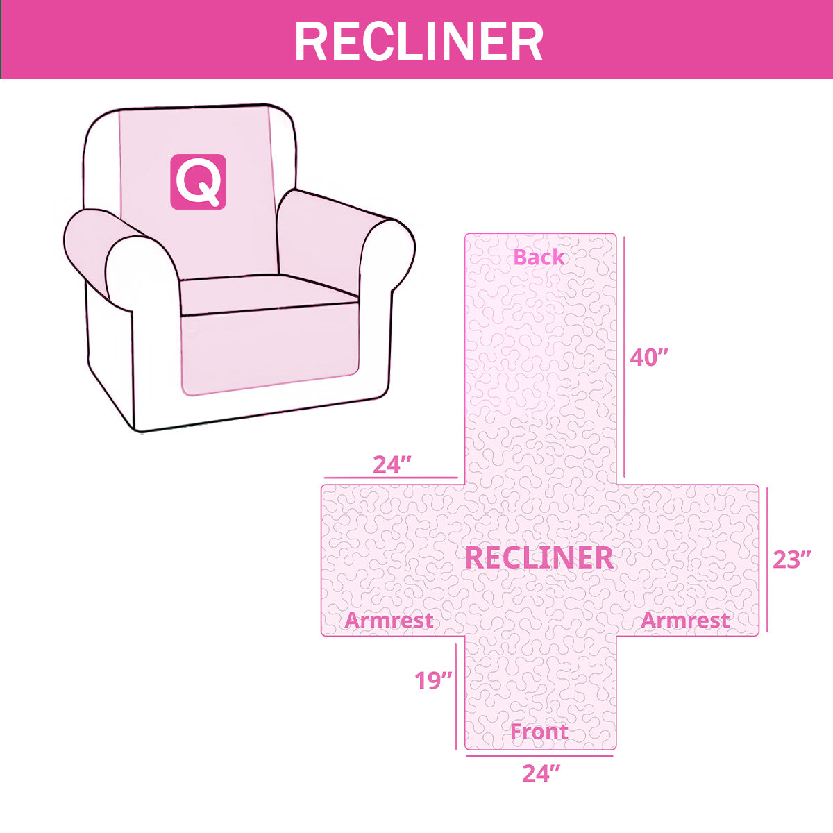 Quilted Sofa Cover - Cottage Charm Heart
