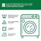 Care instructions – Quilted Pillowcase - Guitar Trio